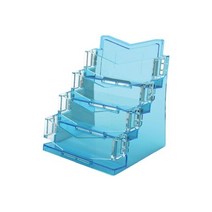 1p 아크릴꽂이 진열장 4단 아이홀더파랑 보관함 집 명함 꽂이 케이스 정리함 첩 문구사무