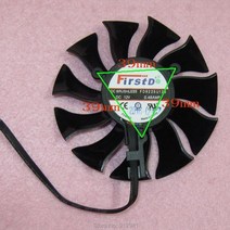 컴퓨터 부품 R106 FD9225U12S 85mm 그래픽/비디오 카드 쿨러 팬 교체 39mm 12V 0.48A 4 와이어 4Pin 사파이어 HD6790 HD6850 HD6870