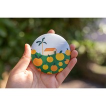 제주일러스트 손거울, 바다조각