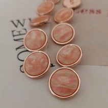 수입단추 고급단추 샤넬단추패션 골드 메탈 라운드 버튼 고급 메이커 바느질 액세서리 의류 공예, 01 gold_01 20mm 6pcs