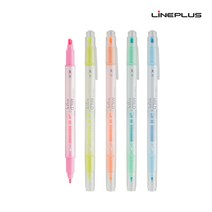 라인플러스 국산 마일드핏트윈 형광펜 1.0 4.0mm 1타스, 오렌지(1타스)