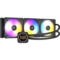 CORSAIR 일체형 간이 수냉 CPU 쿨러 420mm iCUE H170i ELITE LCD CW-9060063-WW 고객 가능 LCD 스크린 첨부 모델