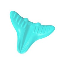 Hai-tua T형 스트레칭 지압 경추 목베개 경추목베개 목 스트레칭기 자세교정 지압베개, 녹색