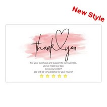 생일축하카드 팝업카드 메세지 세트100장 세트Thank You Cards 비즈니스 용품 주, 02 Q2
