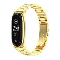 미밴드 5 호환 스트랩 Mi 밴드 7 Xiao mi 6 금속 NFC 4 3 글로벌 팔찌, [03] for Mi Band 4 3, [18] 3 Bead Plus Gold