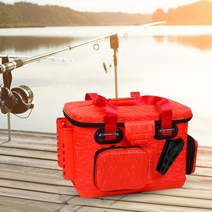 다용도 루어 멀티 포켓 보조가방 낚시 도구 가방 허리 정리함 휴대용 핸드백 조절 가능한 스트랩, 06 red 27x45x30cm