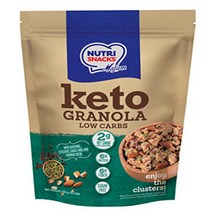 Keto Granola Low Carb with almond nuts ground coconut cacao nibs and pumpkin seeds １0.5 oz vegan, 1