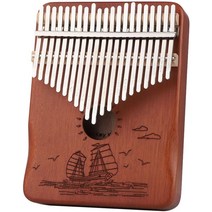 TREXD 샘 피아노 우드 Mbira 세트 휴대용 미니 핑거 어린이용 성인 Kalimba 선물 Color A Size 1pcs, [01] 아