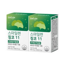 브랜드없음 스마일렌 징코11 30정 2통 은행잎추출물, 선택완료, 단품없음