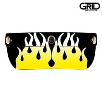 덱스톤 500TX 선바이져 불꽃 데칼 스티커 (4 불꽃 옐로우), 1개