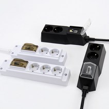 아이정 국산 4000W 고용량 멀티탭 에어컨 건조기 대용량 멀티콘센트, 05. 아이정 고용량 누전차단, 2구 블랙 30CM, 1개