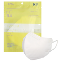 아에르 스탠다드 라이트핏 마스크 KF94 (소형/화이트) 50매, 1개입, 50개, 밀레니엄 화이트