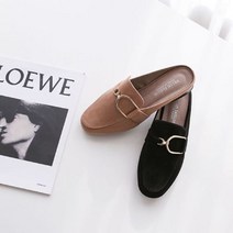 여성 스웨이드 블로퍼 단화 여자 간절기 신발 사무실슬리퍼 데일리코디 패션 뮬샌들 단화 스웨이드뮬 블로퍼 구두 뮬슬리퍼 여성 플랫슈즈 여자