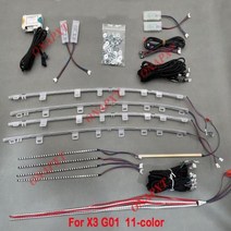bmw코딩케이블 obd2케이블 진단 커넥터 자동차 내부 LED 스트립 램프 바 블루투스 64 색 버튼 컨트롤 BMW 5 시리즈 G30 G38 X1 X3 X4 X5 X6 G01 E7, 없음, X3 G01