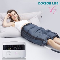 [닥터라이프] V7 공기압 다리 종아리 사지압박순환장치/의료기기/국내생산/ 본체+반바지세트, V7 본체+반바지커프/화이트