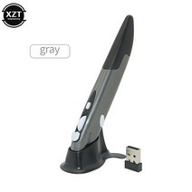 2.4G 무선 광학 발표자 펜 마우스 태블릿 노트북 PC 데스크탑 미니 2.4GHz USB 컴퓨터 주변 기기, GRAY