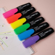 아주문구모나미 에딩점보 604점보 형광펜, 그린, 1개