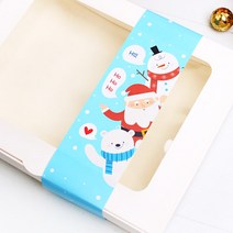 꼬마데코 크리스마스 띠지 5장 10묶음, 산타와친구들띠지