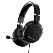 SteelSeries 아크티스 게이밍 헤드셋 분리형 클리어캐스트 마이크 경량 스틸 강화 헤드밴드 PC PS4 Xbox Nintendo Switch 및 Lite 모바일용, Wired, Arctis 1