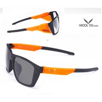 VKOOL 편광렌즈 선글라스 VK-2007 + 도수클립, 다크 + 그레이 + 실버