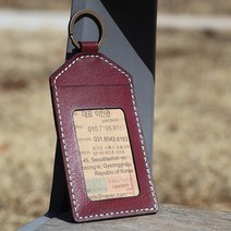 로스킨 가죽공예 키 카드 지갑 반제품 DIY 패키지 원데이클래스 (소가죽), 민자 핑크