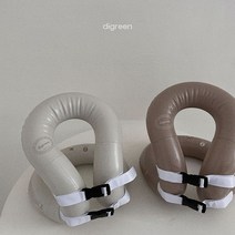 디그린 네츄럴스윔베스트 남여아동 유아키즈 물놀이 넥튜브 구명 튜브 조끼 퍼들점퍼, 베이지