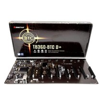 Biostar TB360BTC D+ (Intel 대 및 9세대) LGA1151 SODIMM DDR4 8 GPU 지원 GPU 마이닝 메인보드