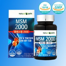 MSM 2000 트리플 케어 1개월분 MSM 뼈 관절 건강 식이유황 엠에스엠, 단품, 단품