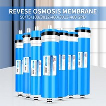 가정용 주방 역삼투 RO 멤브레인 50 75 100 125 400GPD 교체 수계 필터 정수기 음주 처리, 125g