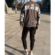 [맨투맨상품]NY 다운타운 뒷면 프린팅 오버핏 맨투맨