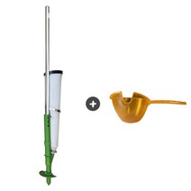 태민농자재 비료 주입기 주황 파랑 정량 수동 추비 파구처리 비료주는기계, 초록 비료투입기, 1개