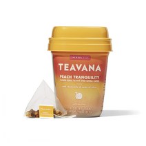 Teavana 스타벅스 티바나 복숭아 허브티 캐모마일 15개입