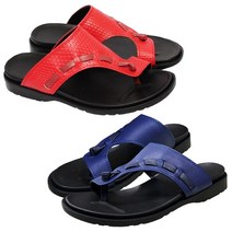 마리오탈라리코 태극 스트랩 소가죽쪼리 4cm굽 남녀공용 천연가죽슬리퍼 커플쪼리 플립플랍