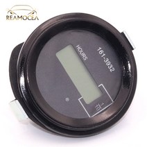 Reamocea DC 1236V 자동차 발전기 디젤 가솔린 가솔린 엔진 굴삭기용 원형 기계식 시간 측정기 시간 측정기 카운터 타이머, [03] 2PinControl
