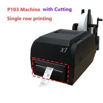 리본프린터 꽃집 화환 인쇄기 리본 프린터 12mm108mm 단일 및 4 열 인쇄 디지털 금박 새틴 기계 배너 라벨, Single row with cut