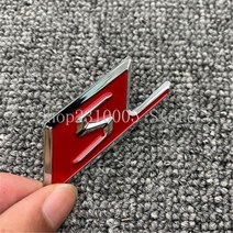 마크 로고 호환 엠블럼 메르세데스 벤츠용 짧은 S 배지 엠블럼 자동차 스타일링 트렁크 수리 스티커 크롬 광택 블랙 레드 벤츠 AMG 삼성 A35 A45 CLA45 C43 에, chrome x red