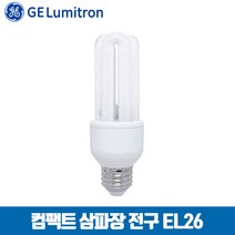 GE라이팅 삼파장 컴팩트 EL 전구 9W 12W 15W 20W 25W 30W E26램프, 컴팩트 전구 25W, 주광색(하얀빛)
