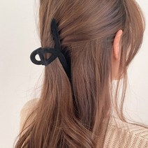 루즈루나 로아 벨벳 꼬임 집게핀 올림머리 똥머리 긴머리 가을겨울 헤어핀
