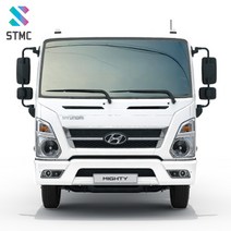 [썬팅메카] 대형화물차 전면앞유리 수축열성형 썬팅필름, 메탈블랙15%