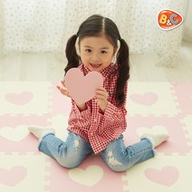 비앤씨 EVA 유아 퍼즐매트 30*30*1.2cm, 러브, 10p