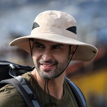 사파리모자 등산 낚시 여름 벙거지 정글 모자 등산모 버킷햇, 사파리모자 블루