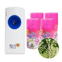 산도깨비 향기속으로 자동분사기 일반형 1P + 아카시아 290ml 4P, 4개