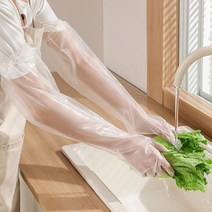 물튈걱정없는 롱롱 고무장갑 김장 요리용 일회용 다용도, 본품 1박스 (60cm)(30매입)