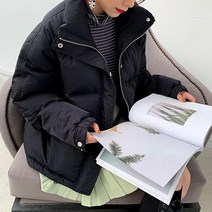 터틀넥 수입보세 패딩 점퍼