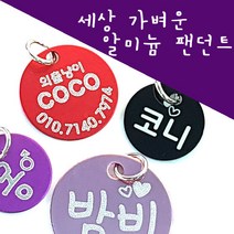 메이플펫 녹슬지않는 알루미늄인식표 팬던트별도판매, 02.알루미늄 뼈다귀레드M, 1개