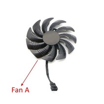 85mm 그래픽 카드 냉각 팬 기가 바이트 GTX 1050Ti 1060 RX 470 480 570 교체 용., 01 2x Fan A_01 85mm