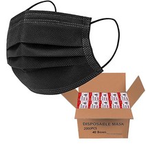 벌크 도매 일회용 페이스 마스크 2000개 (40팩 50개/팩) - 3겹 컵 더스트 비즈니스용