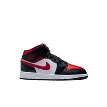 (GS) 조던 1 미드 블랙 파이어 레드 (GS) Jordan 1 Mid Black Fire Red