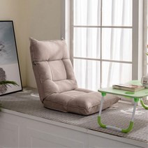 원룸 자취방 필수품 180도 각도조절 리클라이너 좌식쇼파 등받이 일인소파 소파의자, 블루