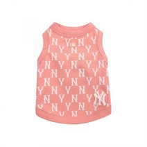 MLB PET 모노그램 티셔츠 NY PINK, L